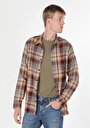 thumb-Afficher les détails de Chemise À Manches Longues Marron Regular Fit   Homme