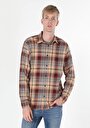thumb-Afficher les détails de Chemise À Manches Longues Marron Regular Fit   Homme
