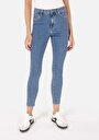 thumb-Afficher les détails de 759 Lara Pantalon Bleu   En  Skinny Fit Femme