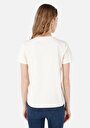 thumb-Afficher les détails de T-shirt À Manches Courtes Beige Regular Fit Imprimé Femme