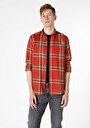 thumb-Afficher les détails de Chemise À Manches Longues Marron Regular Fit   Homme