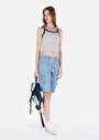 thumb-Afficher les détails de Short Bleu Cargo Fit Femme