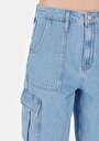 thumb-Afficher les détails de Short Bleu Cargo Fit Femme