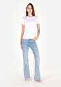 thumb-Afficher les détails de 791 Monica Pantalon Bleu   En  Regular Fit Femme