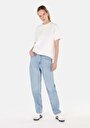 thumb-Afficher les détails de 893 Julia Pantalon Bleu   En  Boyfriend Fit Femme
