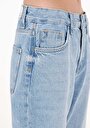 thumb-Afficher les détails de 893 Julia Pantalon Bleu   En  Boyfriend Fit Femme
