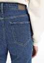 thumb-Afficher les détails de 896  Maria Pantalon Bleu Tapered Leg  En  Mom Fit Femme