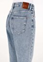 thumb-Afficher les détails de 896  Maria Pantalon Bleu Tapered Leg  En  Mom Fit Femme