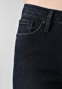 thumb-Afficher les détails de 703 Carla Pantalon Bleu Foncé   En  Slim Fit Femme