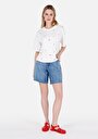 thumb-Afficher les détails de Short Bleu Loose Fit Femme