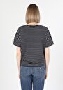 thumb-Afficher les détails de T-shirt À Manches Courtes Marine   Femme