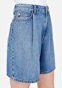 thumb-Afficher les détails de Short Bleu Loose Fit Femme