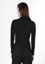 thumb-Afficher les détails de T-shirt À Manches Longues Noir Slim Fit  Femme