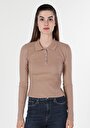 thumb-Afficher les détails de T-shirt À Manches Longues  Slim Fit  Femme