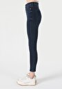 thumb-Afficher les détails de 760 Diana Pantalon Bleu Foncé   En  Skinny Fit Femme