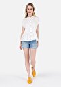 thumb-Afficher les détails de Short Bleu Mom Fit Femme