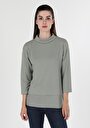 thumb-Afficher les détails de T-shirt À Manches Longues Vert Regular Fit  Femme