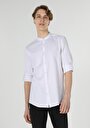 thumb-Afficher les détails de Chemise À Manches Longues Blanc Slim Fit   Homme