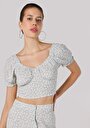 thumb-Afficher les détails de Chemise À Manches Courtes Vert  Slim Fit Femme