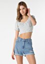 thumb-Afficher les détails de Chemise À Manches Courtes Vert  Slim Fit Femme