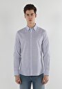 thumb-Afficher les détails de Chemise À Manches Longues Bleu Slim Fit   Homme