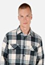 thumb-Afficher les détails de Chemise À Manches Longues Vert Regular Fit   Homme