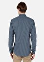 thumb-Afficher les détails de Chemise À Manches Longues Vert Slim Fit   Homme