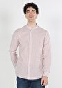 thumb-Afficher les détails de Chemise À Manches Longues Rose Regular Fit   Homme