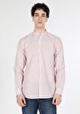 thumb-Afficher les détails de Chemise À Manches Longues Rose Regular Fit   Homme