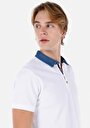 thumb-Afficher les détails de T-shirt Polo À Manches Courtes Blanc  Slim Fit Homme