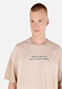 thumb-Afficher les détails de T-shirt À Manches Courtes Ecru Oversize Fit  Homme