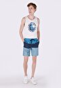 thumb-Afficher les détails de Short De Bain Bleu Slim Fit  Homme