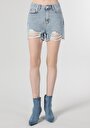 thumb-Afficher les détails de Short Bleu Mom Short Femme