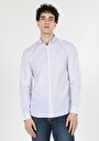 thumb-Afficher les détails de Chemise À Manches Longues Bleu Slim Fit   Homme