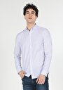 thumb-Afficher les détails de Chemise À Manches Longues Bleu Slim Fit   Homme