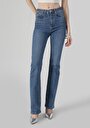 thumb-Afficher les détails de 797 Adel Pantalon Bleu   En  Flare Femme