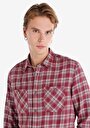 thumb-Afficher les détails de Chemise À Manches Longues Bordeaux    Homme