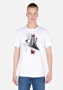 thumb-Afficher les détails de T-shirt À Manches Courtes Blanc   Homme