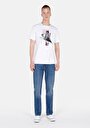 thumb-Afficher les détails de T-shirt À Manches Courtes Blanc   Homme