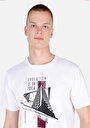 thumb-Afficher les détails de T-shirt À Manches Courtes Blanc   Homme