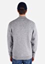 thumb-Afficher les détails de Cardigan Tricot Gris Regular Fit Homme