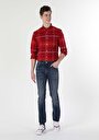 thumb-Afficher les détails de 044 Karl Pantalon Bleu Straight Leg  En  Straight Fit Homme