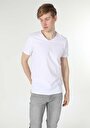 thumb-Afficher les détails de T-shirt À Manches Courtes Blanc Classic Fit  Homme