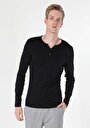 thumb-Afficher les détails de T-shirt À Manches Longues Noir Slim Fit  Homme