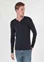thumb-Afficher les détails de T-shirt À Manches Longues Marine Slim Fit  Homme