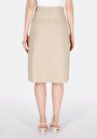 thumb-Afficher les détails de Jupe Beige Midi Droit Gabardine Mdi Femme