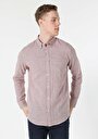 thumb-Afficher les détails de Chemise À Manches Longues Marron Regular Fit   Homme