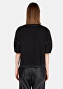 thumb-Afficher les détails de Blouse À Manches Courtes Noir Regular Fit Manches Courtes Femme