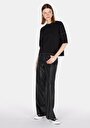 thumb-Afficher les détails de Blouse À Manches Courtes Noir Regular Fit Manches Courtes Femme