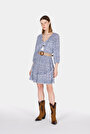 thumb-Afficher les détails de Robe Bleu Regular Fit    Femme